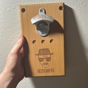 Wooden Bottle Opener -breaking bad
